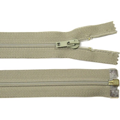 Spirálový zip no.5 rozepínací 45cm - více barev color: 695 khaki-béžová