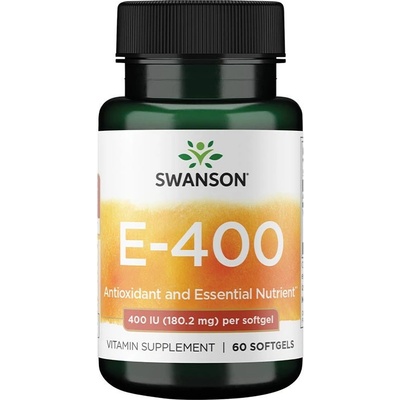 Swanson Vitamín E 400 iu 60 kapsúl