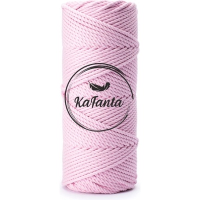 Bavlnená šnúra KaFanta Premium 3PLY 3mm - baby pink