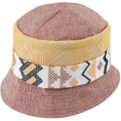 Fiebig Headwear since 1903 Bucket hat letní růžový