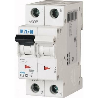 Eaton J 1P+NC 2A 6kA AC PL6-C2/1N 106029