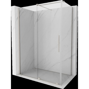 Mexen Velar плъзгаща се душ кабина 130 x 70 см, прозрачна, матиран никел - 871-130-070-01-97 (871-130-070-01-97)