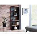 Signal Regál CORNER dub wotan+čierny 170x60 cm