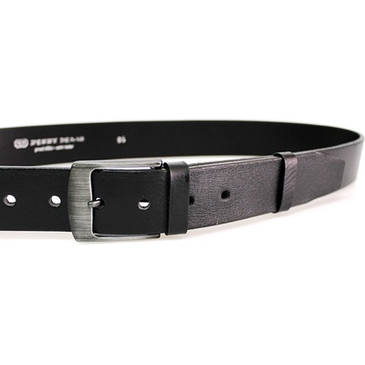 Belts F2-60-HL kožený opasek černý