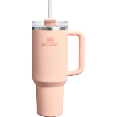 STANLEY 1913 Quencher H2.0 Flowstate Drinking Bottle with Straw 1.2L - Thermo Mug Cools Up to 11 Hours, 48 Ice Cooled - Thermos Bottle BPA Free Stainless Steel - Orange Cream - 100000115663