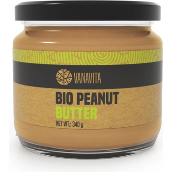 GymBeam VanaVita БИО Фъстъчено масло 8 x 340 g гладко