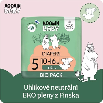 Muumi Baby Moomin 5 Maxi 10-16 kg 60 ks