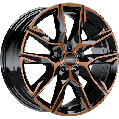 RONAL R71 10,5x21 5x130 ET64 jetblack copper matt