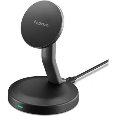 Spigen Безжично зарядно устройство Spigen Essential EF151MS (ACH10441) - MagSafe, 15W - Черно