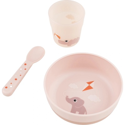 Done by deer Детски съдове Playground напудрено розови 3 части (1546411)