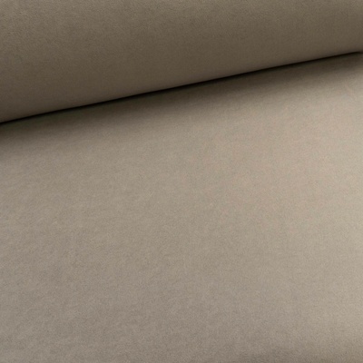 TextilCentrum.cz Potahová látka na stropnici do auta AUTOMOTIVE HEADLINER VELUR F3, šedo-béžová s chloupkem a molitanem, mesh lining, š.180cm (látka v metráži)