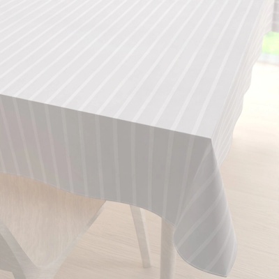 Biante damašek obrus DM-002 Biely pásiky 6 a 24 mm 50x100cm
