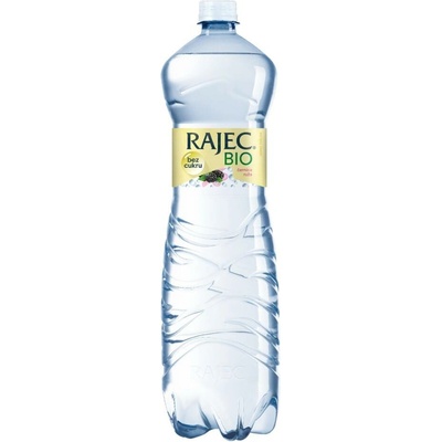 Pramenitá voda Rajec BIO nesladená Ruža a černica 6 x 1,5 l