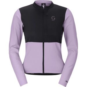 Scott Фланелка с дълъг ръкав за колоездене Scott Women's Jersey Endurance Warm L/S Cycling jersey - Sherbet Purple / Black - размер XL (156-3154-0215)