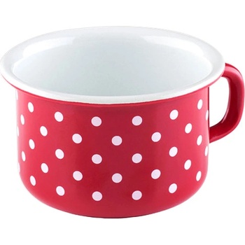 Riess Канче от масивен емайл Riess Country Polka-Dot Red, 500 мл - 10 см (0299-077-7.4cm/500ml/о10cm)