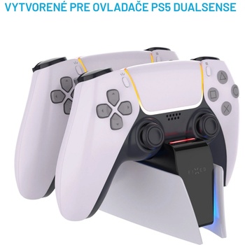FIXED Nabíjací dok pre ovládače DualSense FIXPS5-DCC-BW