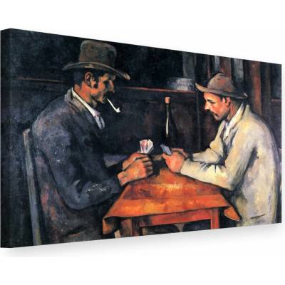 Obraz na plátne Paul Cézanne - Hráči kariet - 30x40 cm