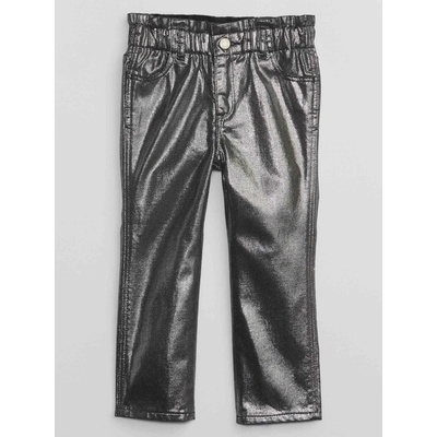 GAP Dívčí baby metalické džíny mom