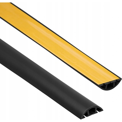 Quest PVC maska - samolepicí PVC kabelová lišta - 200 cm, černá, 40 mm
