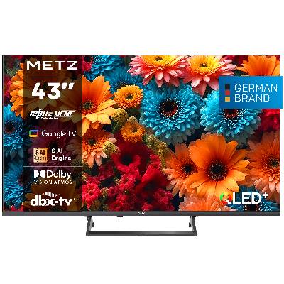 Телевизор METZ 43MQF7500Z - 43" UHD 4K QLED SMART TV, Google TV, Клас G (43MQF7500Z)