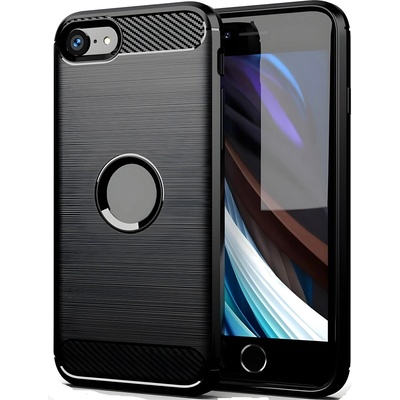 Apple Carbon Shield TPU калъф за Apple iPhone 7/iPhone 8/iPhone SE 2020/iPhone SE 2022 - Черен KP29528