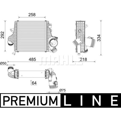 MAHLE Chladič turba CI640000P