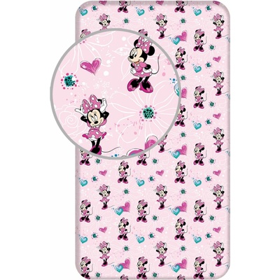 Jerry Fabrics Plachta Minnie Flowers 2 and dots Bavlna 90x200