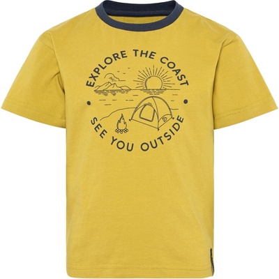 Didriksons Детска тениска Didriksons Kid's Mynta T-Shirt 4 T-shirt - Yellow Pollen - размер 140 (704-5795-0517)
