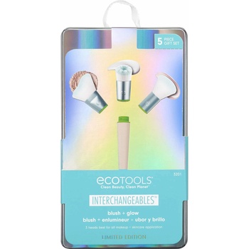 EcoTools Комплект сменяеми елементи EcoTools: сменяеми четка за фон дьо тен + сменяеми смесване четка за руж + сменяеми изрязване под ъгъл четка за руж