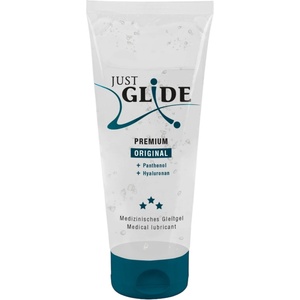 Just Glide Premium Original - воднa основа лубрикант - веган - 200 мл - lovesexshop