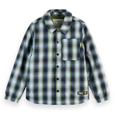 Карирана риза Scotch & soda Padded Checked overshirt - Green (Sky Captain / Calla Green Check)