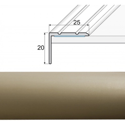 Jutex A36 Ukončovacia lišta champagne