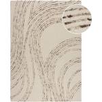 Flair Rugs Кафяв/кремав вълнен килим 160x230 cm Abstract Swirl - Flair Rugs (503119375810)