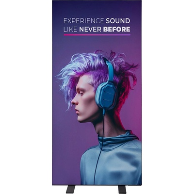 Jansen Display Světelný panel Brightbox Double 100 x 200 cm Černá, 8 cm, oboustranný, 1000 x 2015 mm