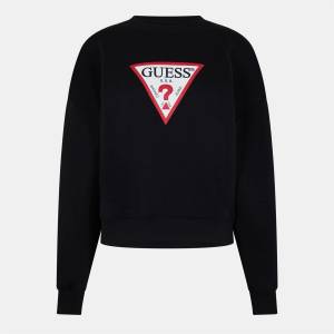 GUESS Блуза Guess Women's Triangle Icon Sweatshirt - Jet Black