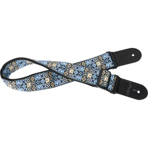 Stagg Колан за китара плетен STAGG Hootenanny Mix pattern, син