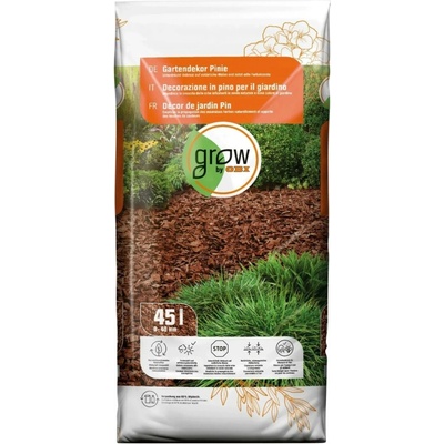 GROW by OBI Dekoratívna mulčovacia kôra píniová hnedá 45 l