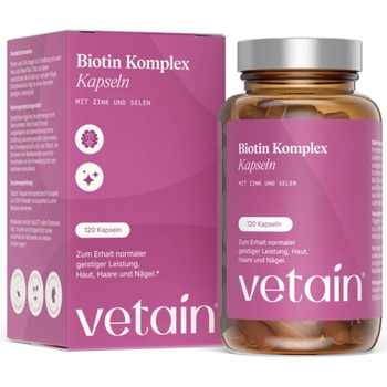 Vetain Биотин комплекс с цинк & селен - 120 капсули