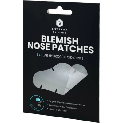 Bert & Bert hydrokoloidné náplasti na akné na nos Hydrocolloid Blemish Patches Nose 6 ks