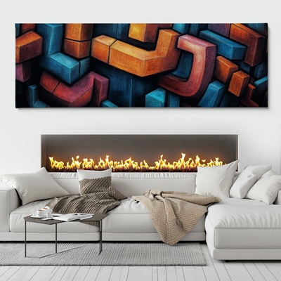 Obraz na plátně - Na hraně pochopení FeelHappy.cz Velikost obrazu (šířka x výška): 90 x 30 cm