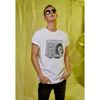 Mister Tee Мъжка тениска Mister Tee B**** Behave в бял цвятUB-MT906-00220 - Бял, размер XL
