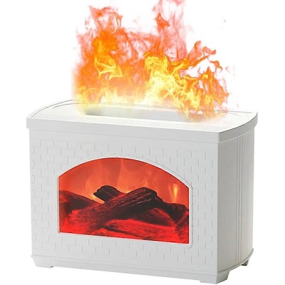 Fireplace aróma difuzer Flame biela 9058 white 270 ml