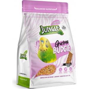 PELAGOS Jungle Natural Budgie Gourmet Food - пълноценна храна за вълнисти папагали, с крекер в опаковката, 400 гр - Турция JNG-037