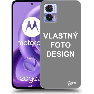 Picasee silikónové Motorola Edge 30 Neo - Vlastný design/motiv čierne