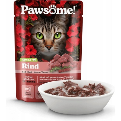 Pawsome! Adult s hovädziem mäsom 85 g