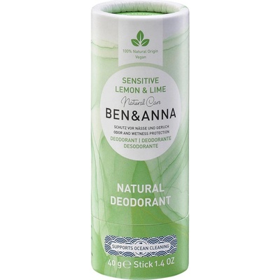 Ben & Anna deostick Sensitive Citrón a limetka 40 g