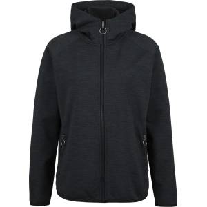 Stoic Дамско вълнено яке Stoic Women's MerinoFleece335 MMXX. Lulea Zip Hoody Fleece jacket - Black Melange - размер XS (105-5559-0111)