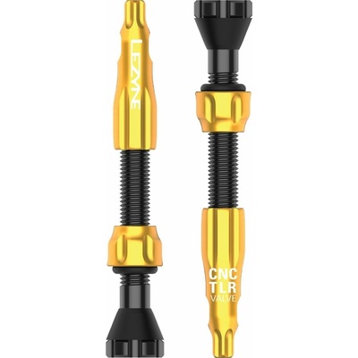 Bezdušové ventily Lezyne CNC TLR Valve - 44mm Gold uni