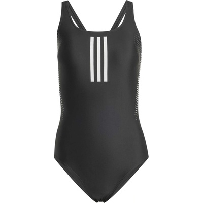 adidas dámske plavky 3-STRIPES RUBBER GRAPHIC čierna biela