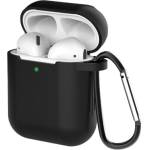 HQWear AirPods 2 / AirPods 1 мек силиконов калъф за слушалки, с карабинер, че (9145576238516)